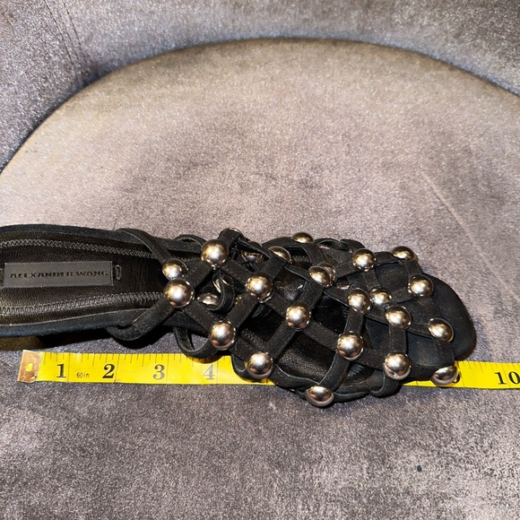 Alexander Wang Sofia Kitten Heel Sandal Mules Shoes Size  39 - Picture 5 of 11